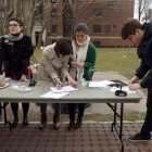 The Envirolutions table during Green Week